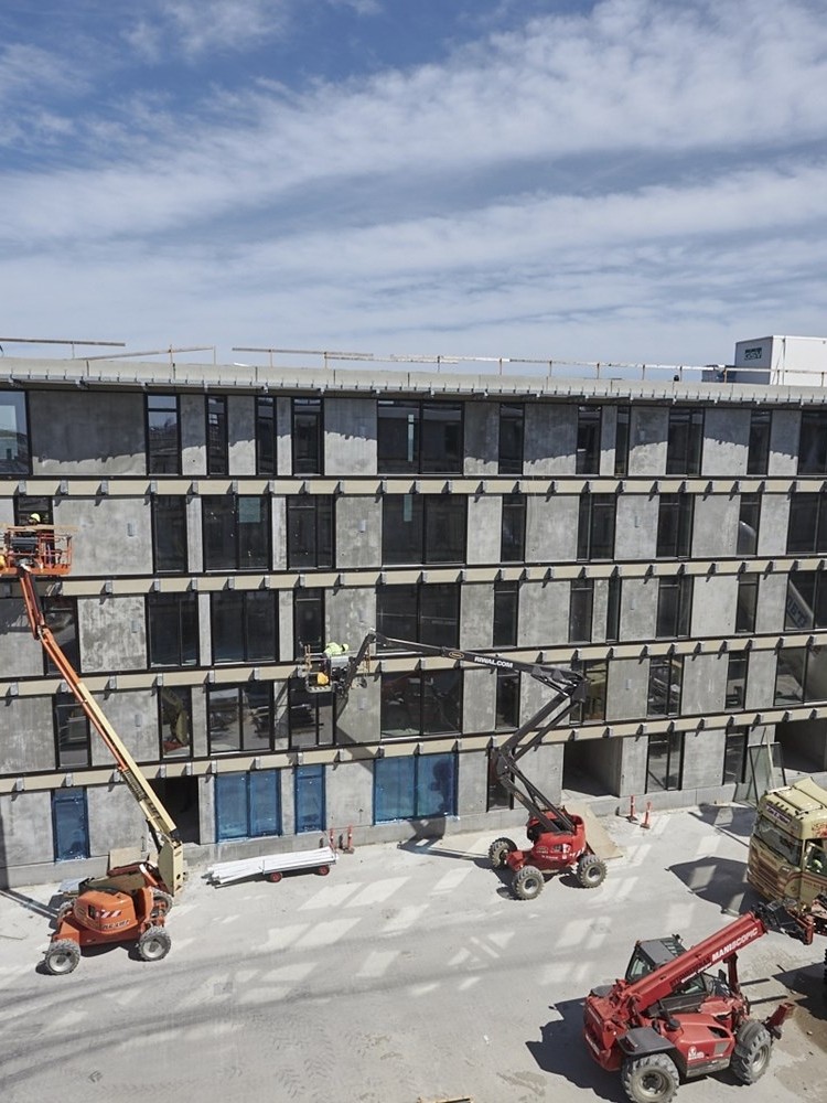 Lejlighedskompleks bliver bygget